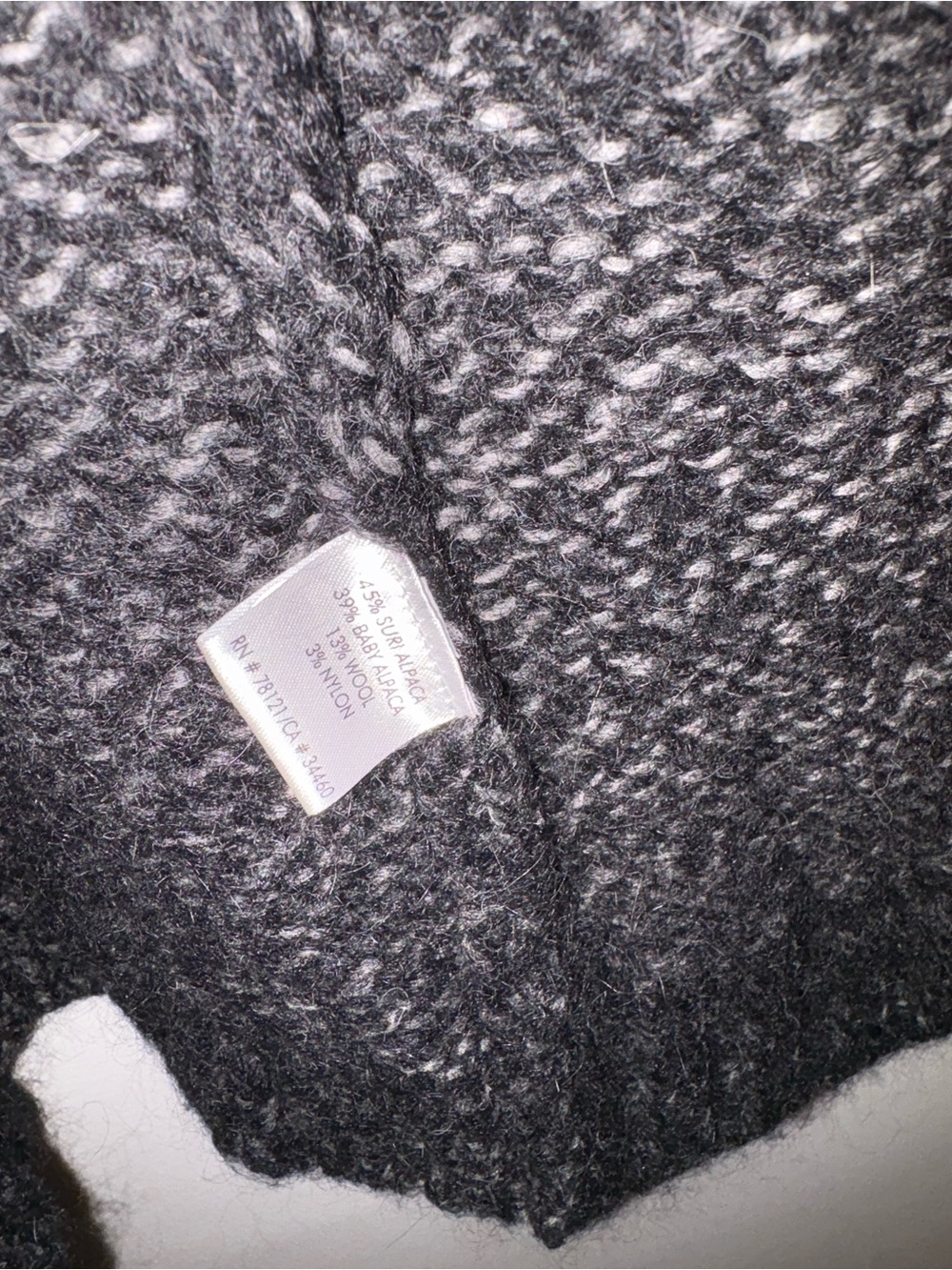 Eileen Fisher Open-Front Black Knit Cardigan Sweater - Picture 10 of 10